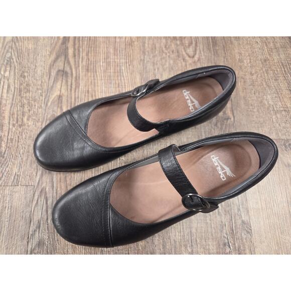 Dansko Shoes Fawna Black Leather Slip-On Mary Jane Size 40 - US 9-9.5 - Picture 2 of 8